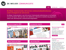 Tablet Screenshot of deweijercommunicatie.nl